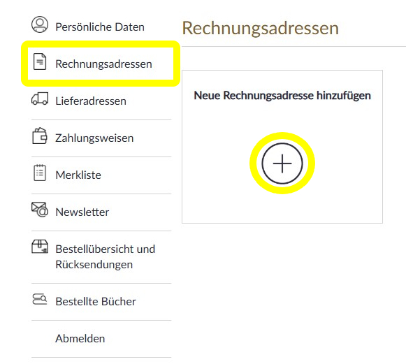 Rechnungsadressen